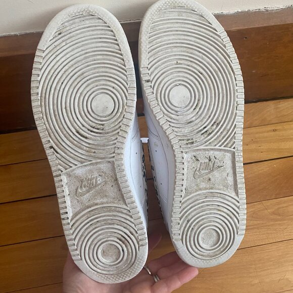 Women's Nike Court Vision Low Leopard Swoosh - White Size 10 - Picture 6 of 6